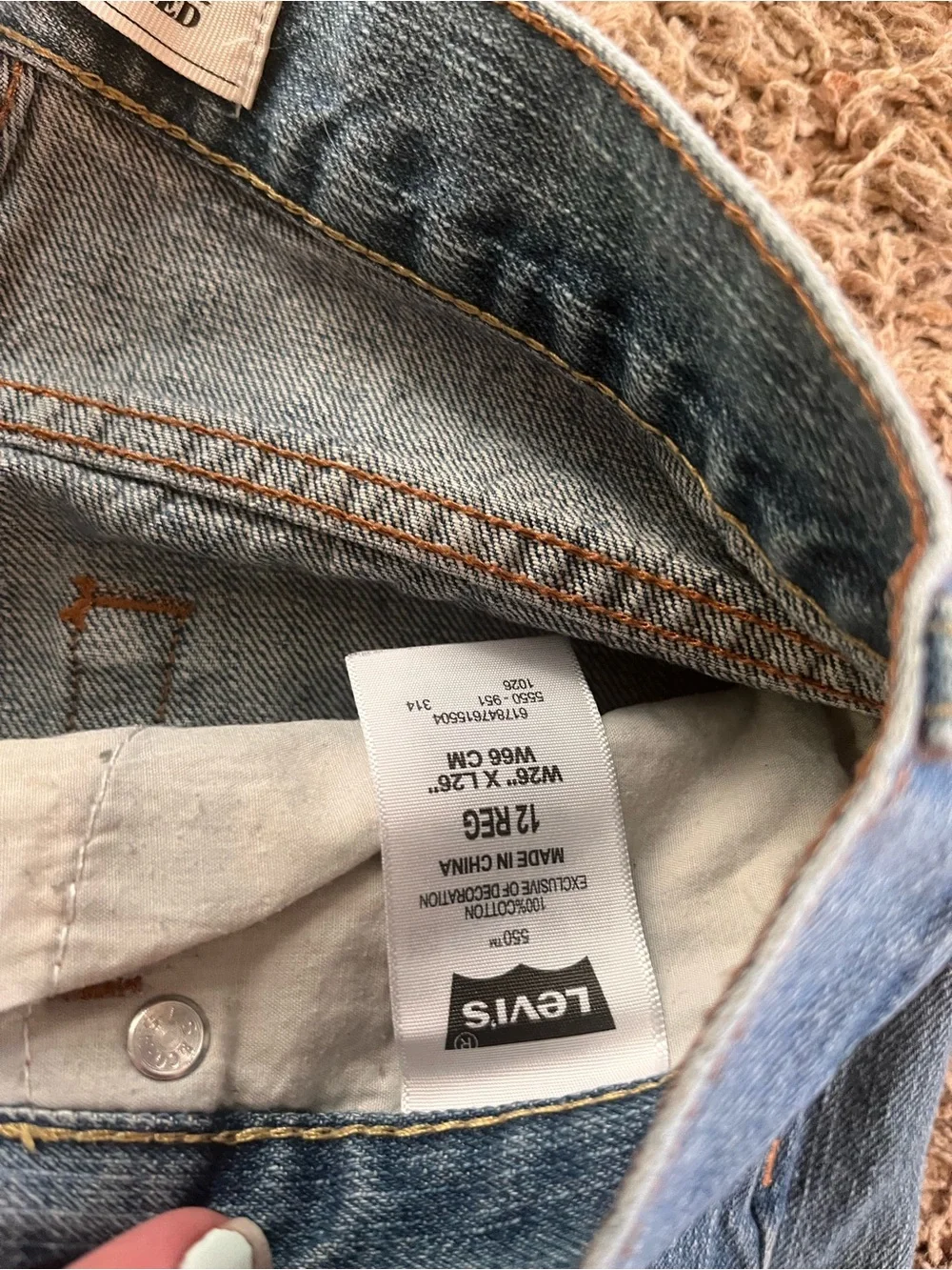 Levi's Blue Denim Kids Relaxed Jeans
